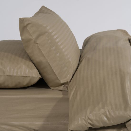 Пододеяльник Beigen , страйп полисатин  150x215  HOMY