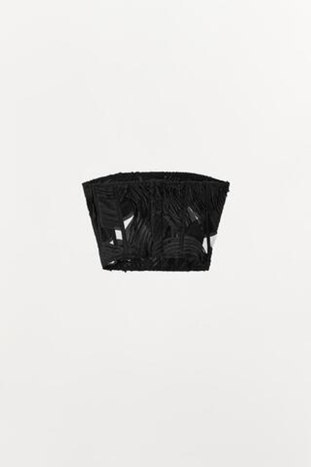 ZARA ТОП-КОРСЕТ СТРУКТУРНЫЙ LIMITED EDITION, ЧЕРНЫЙ
