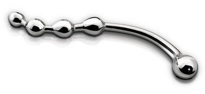 Двусторонний анальный стимулятор CURVE  METAL WORX ,