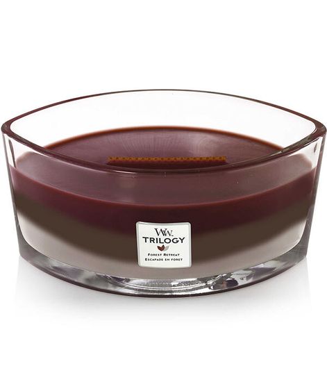 Ретрит в лесу, ароматическая свеча трилогия эллипс, WoodWick