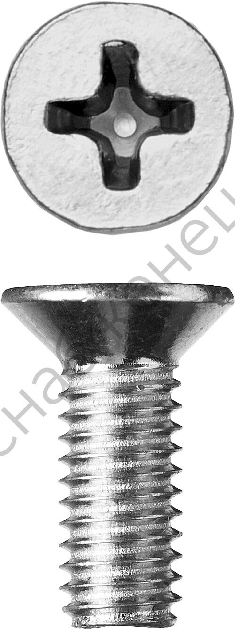 ЗУБР DIN 965, M6 x 16 мм, кл. пр. 4.8, винт с потайной головкой, цинк, 5 кг (303110-06-016)