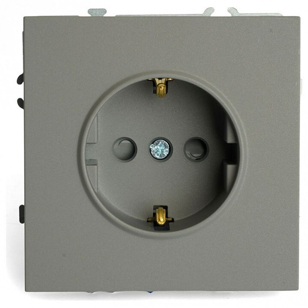 Розетка с заземлением и со шторкой, без рамки Stekker Эмили 49958