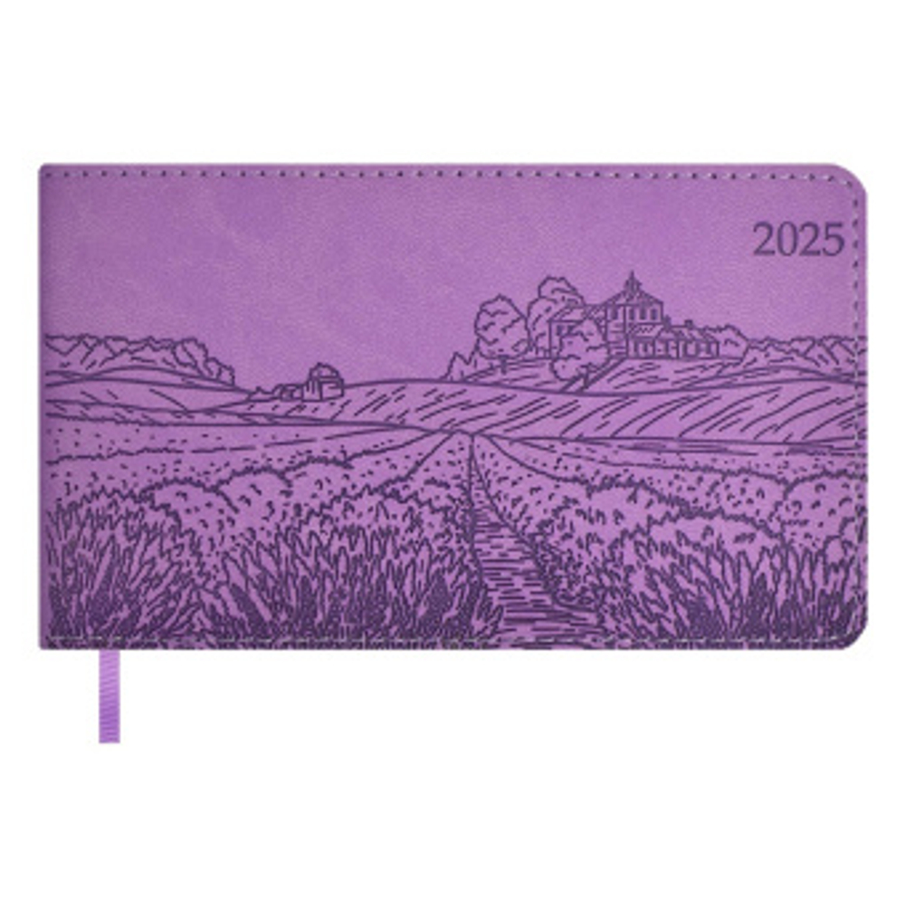 Еженедельник датированный 2025 ESCALADA, 64 л., арт. 67156/ 20 ВИННЕР СИРЕНЕВЫЙ