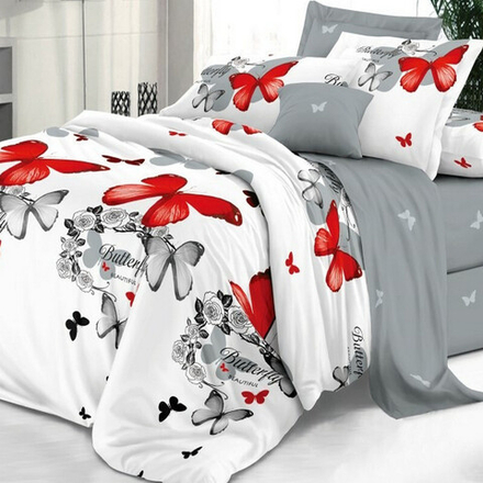 Комплект постельного белья "ВЛ. АЛЬВИНА", сатин (твил), 100% хлопок.