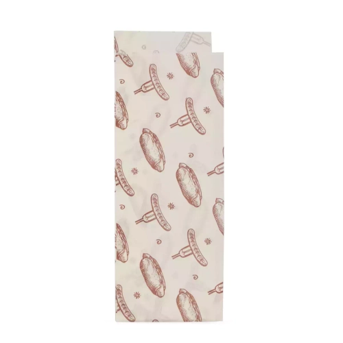 Уголок - 225 х 80 + 40 мм, влагопрочный, белый, с печатью «ХОТ-ДОГ», 3000шт