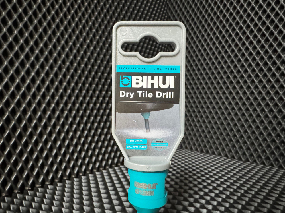 Коронка алмазная по керамограниту BIHUI, 12мм (вакуумная пайка), арт.DBDF12