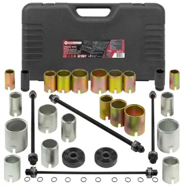 Набор инструментов для замены сайлентблоков, втулок и подшипников 26+2пр. FORCEKRAFT FK-933T1+2