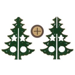 GAEM Фигурка декоративная "Ёлочка", L25 W3,5 H31 см