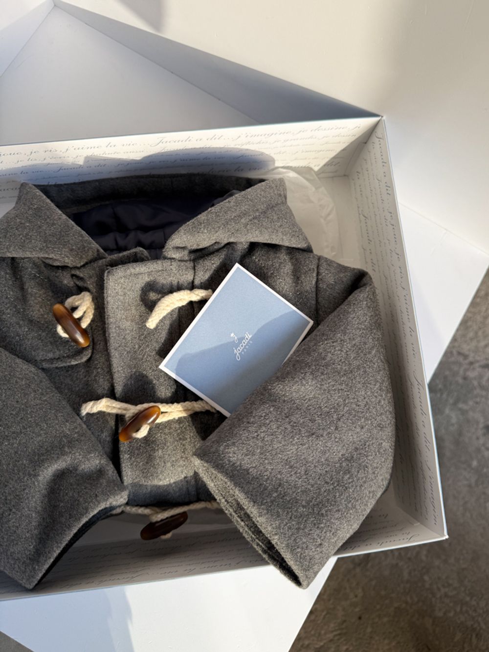 Новое шерстяное пальто Jacadi, 68