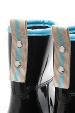 Сапоги BoomBoots Black&Blue Flat (с утеплителем)