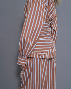 Брюки с кантом в пижамном стиле B CLUB