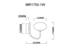 Бра MyFar Scott MR1750-1W