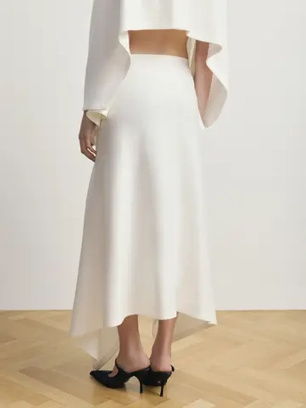 Юбка «Asymmetry» молочный