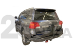 Бампер STC задний силовой для Toyota Land Cruiser 200 (2008-2015) с калиткой, кронштейном номерного знака, ПТФ