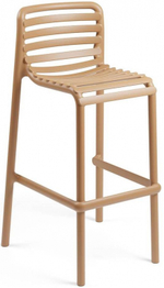 Стул пластиковый барный Nardi Doga Stool, капучино