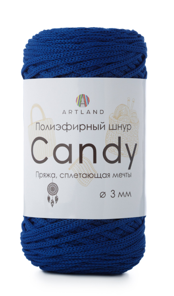 Полиэфирный шнур Candy 3 мм, 200 гр, 100м, василёк