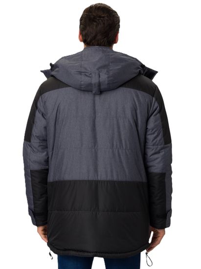 Куртка зимняя Премиум CH (тк.Мембрана), т.серый меланж/черный