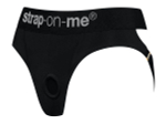 Черные трусики для насадок Heroine Lingerie Harness - size XL (Размер: XL) (Цвет: черный)