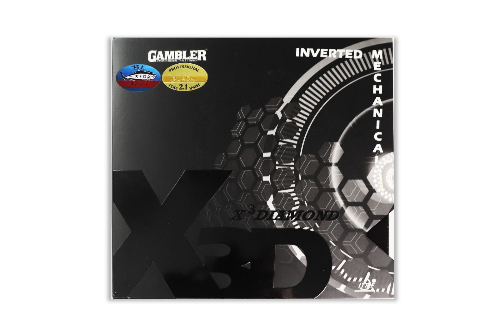 Накладка для ракетки GAMBLER X3D 2.1MM BLACK фото №1