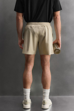 ZARA БАЗОВЫЕ СПОРТИВНЫЕ ШОРТЫ, ПЕСОЧНЫЙ