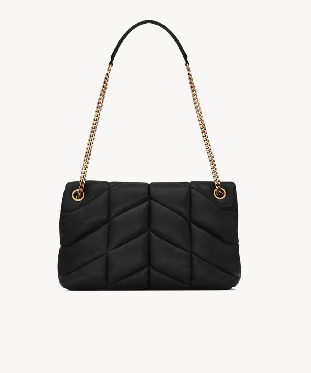 Сумка Saint Laurent Loulou Puffer Small из наппы с цепочным ремнём