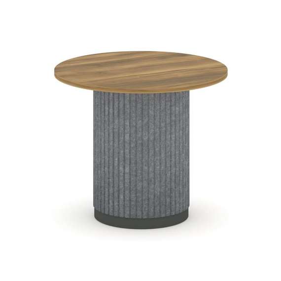 Felto Стол переговорный круглый D=900 PR.C.SPRG-004.D Сандал Янтарный/Металл Антрацит/Морская Галька