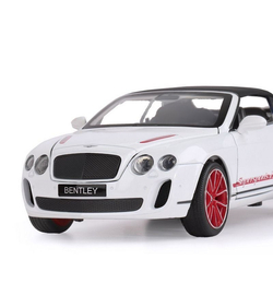 Машина "АВТОПАНОРАМА" Bentley Continental Supersports ISR, белый, 1/24, в/к 24,5*12,5*10,5 см
