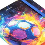 Дневник 1-11 класс 48 л., твердый, BRAUBERG, матовая ламинация, резинка, закладка-ляссе, с подсказом, "Футбол", 107235