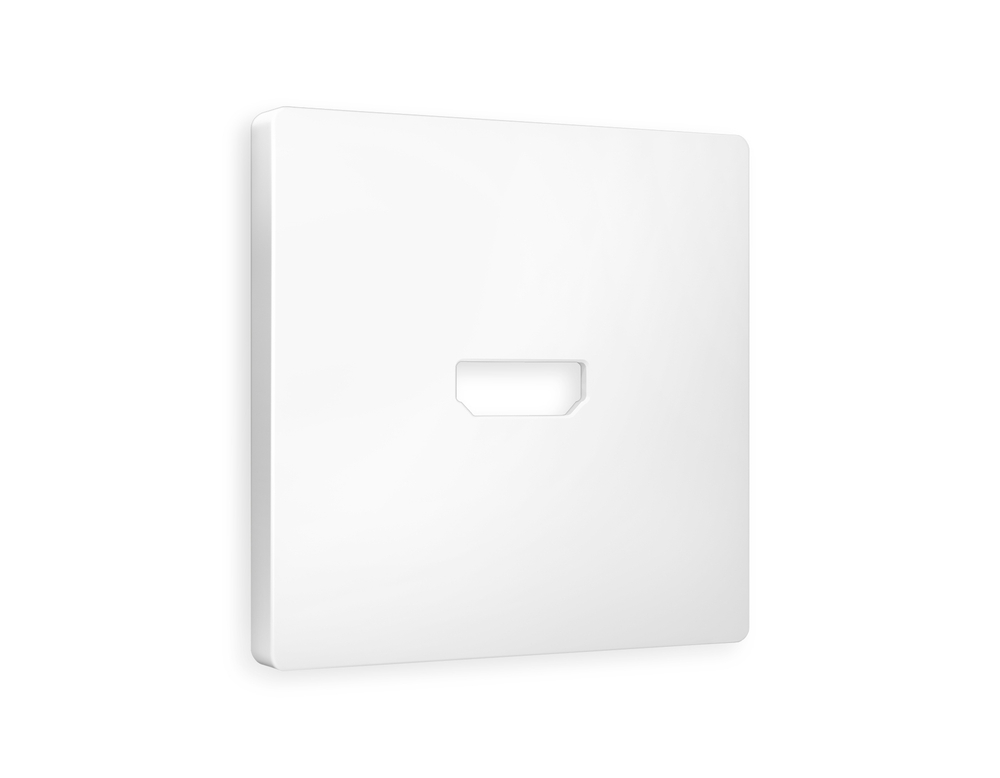 AP1340 Лицевая панель ALFA (Белый матовый) для HDMI розетки QUANT