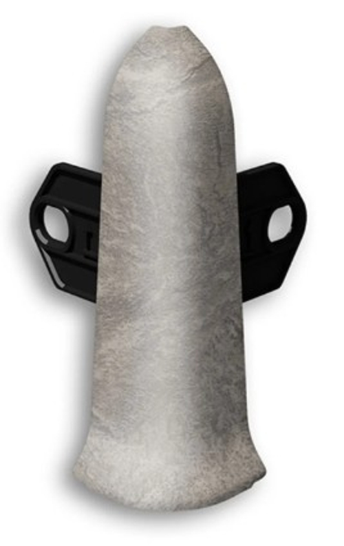 Угол наружный (внешний) с крепежом для плинтуса 55мм "Идеал Классик", 547 Лофт светло-серый