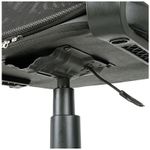 Кресло оператора Helmi HL-M65 "Sigma", экокожа/ткань сетка, черная, пиастра