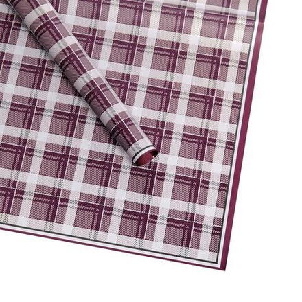 ЛИСТ Тартан 58*58/20шт ВИННЫЙ