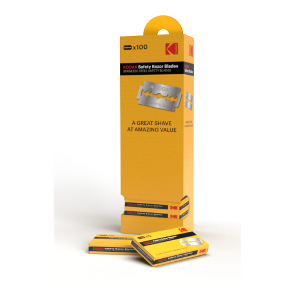 Сменные кассеты для бритья Kodak Double edge blade двухсторонние классические лезвия для Т-образных станков