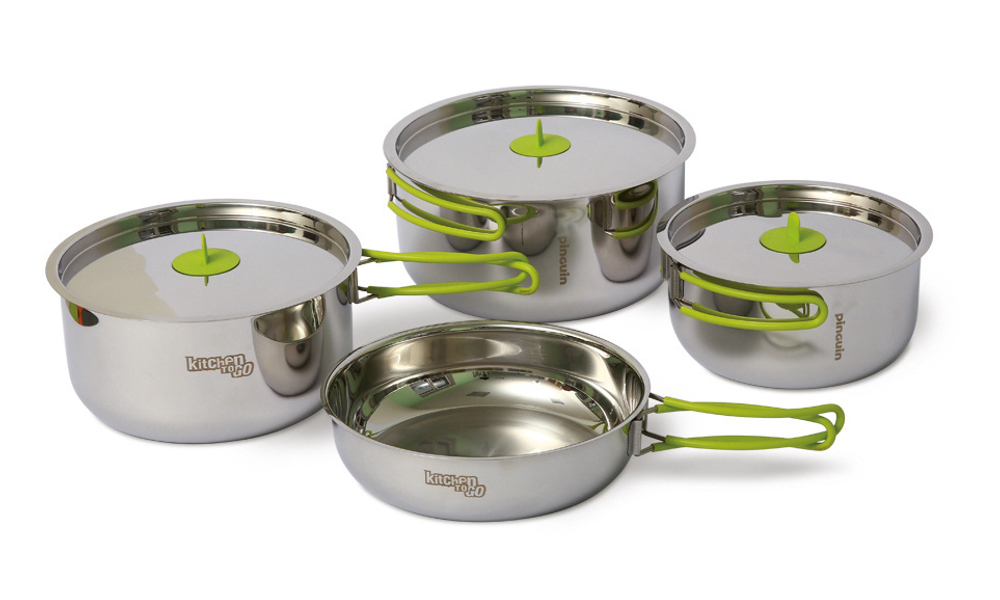 Набор посуды Pinguin Trio steel L