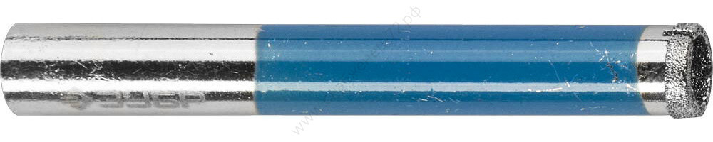 ЗУБР d 8 мм, Р100, цилиндрический хвостовик, Алмазное трубчатое сверло для дрели, Профессионал (29860-08)