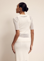 Джемпер-поло MILA, молочный