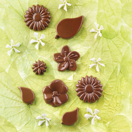 Форма для запекания Silikomart Forma do czekoladek Scg44 Choco Garden, круглая, силикон