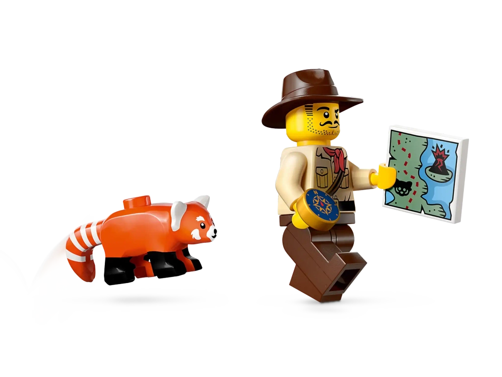 Конструктор LEGO City 60424 Миссия Красной панды на квадроцикле "Исследователь джунглей"