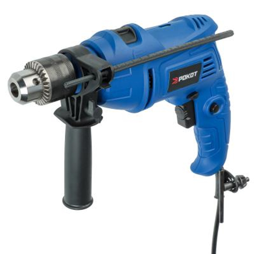 Дрель ударная Рокот ДУ-500Вт, 13мм, 0-3000 об/мин, регулировка скорости, реверс