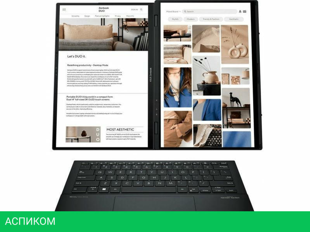 Рабочая станция ASUS Zenbook 14 Duo OLED UX8406CA-PZ234W