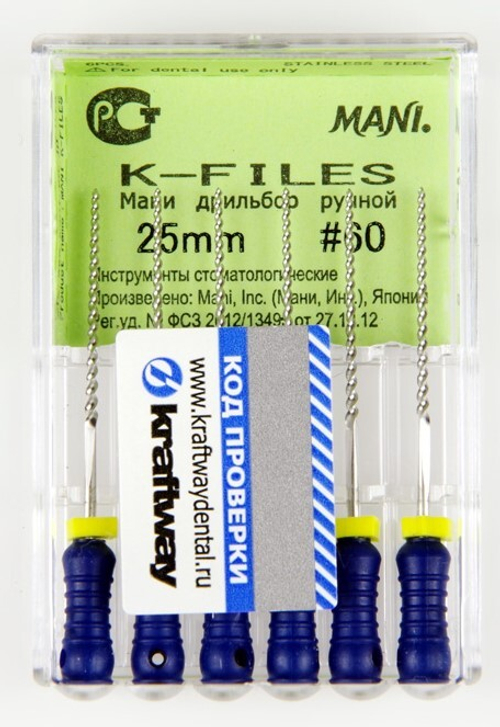 K-Files №60 MANI 6шт 25мм