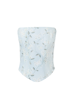 Корсет из шифона с воланом