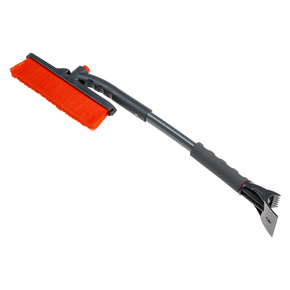 Щетка для уборки снега со скребком поворотный механизм 61 см NEW GALAXY