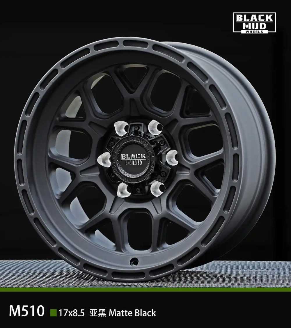 Диск колёсный литой BLACK MUD M510C R17 8,5 ET0 Black matte