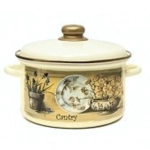 Кастрюля эмалированная 4л «Кантри-Д» 21-Б1614/6 (4)