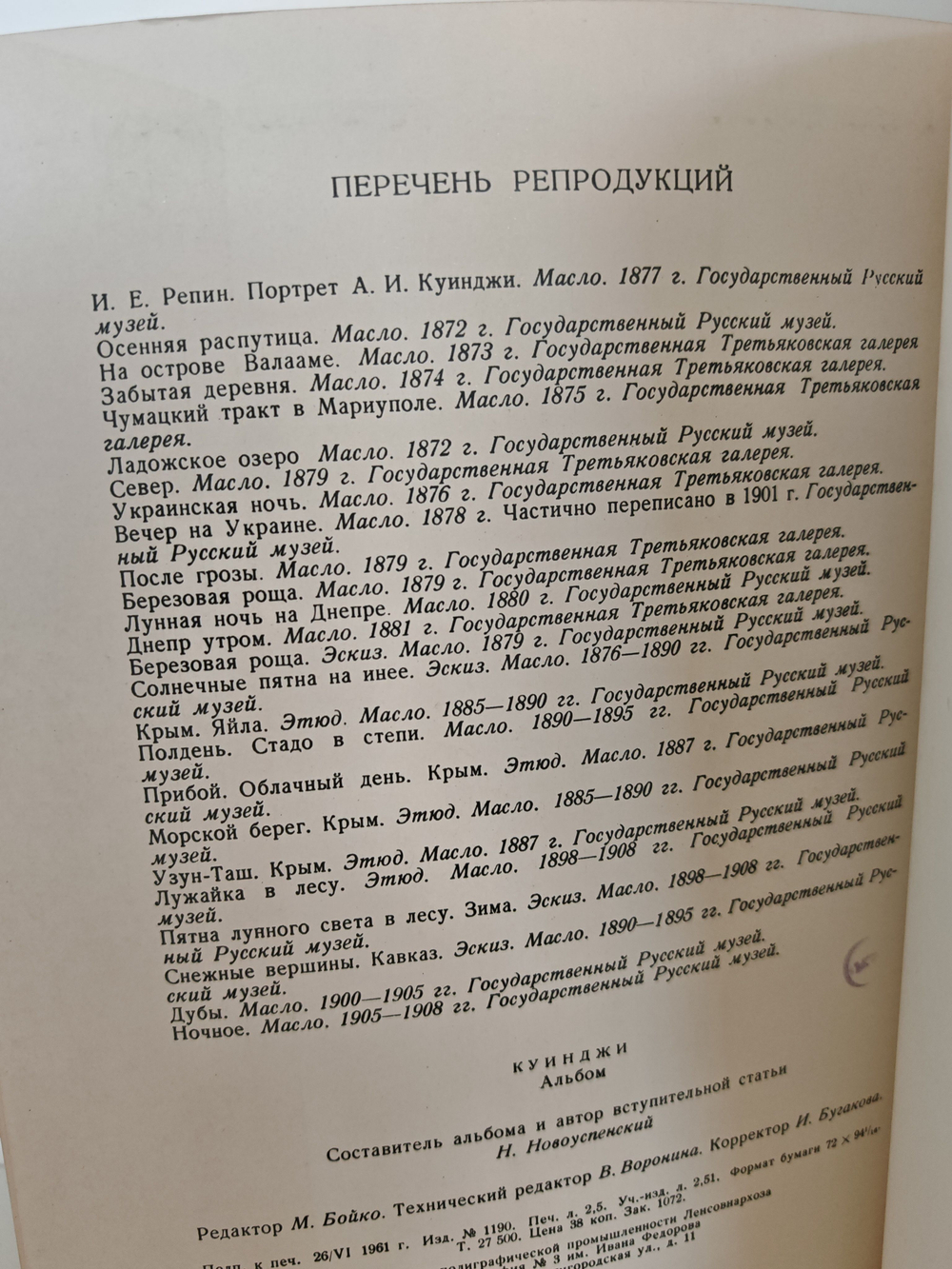 Архип Иванович Куинджи. Альбом