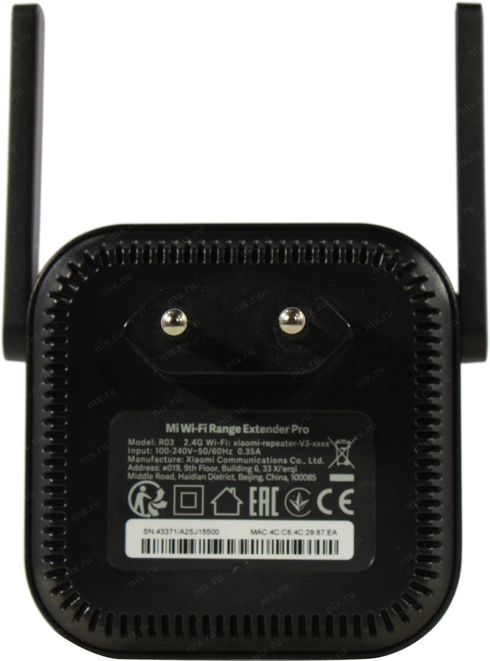 Xiaomi &lt;DVB4352GL Black&gt; Mi Wi-Fi  Range Extender  Pro