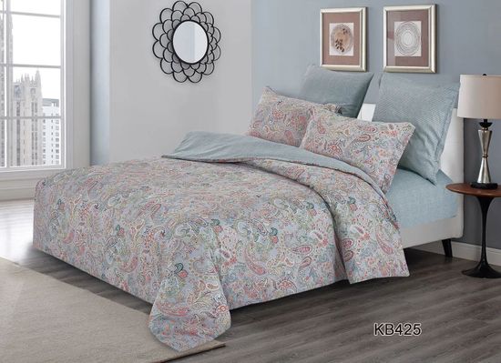 Полуторный комплект постельного белья Diva Afrodita, Арт.KB425, Сатин люкс, 70*70 см-2 шт.