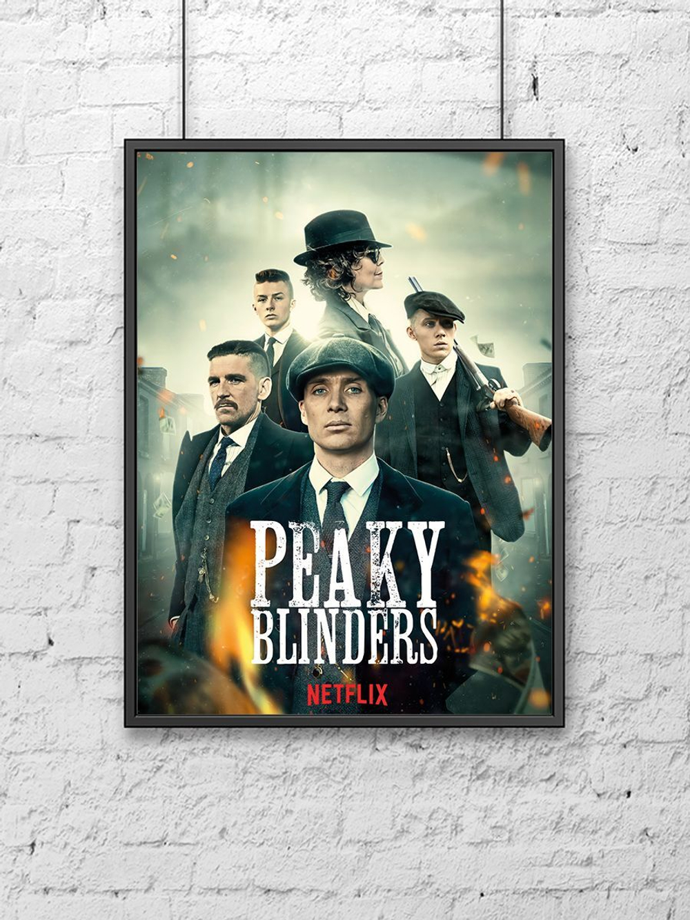 Постер для интерьера на стену (30х40 см). Сериал "Острые козырьки" (Peaky Blinders)