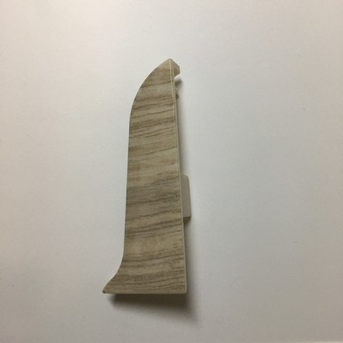 Заглушка правая к плинтусу "LIDER-62" 333 Дуб сибирский